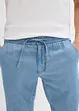 Instapjeans met linnen regular fit, straight, bonprix