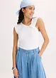 Shirt van een elastische katoenmix met een twist, bonprix
