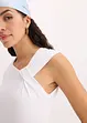 Shirt van een elastische katoenmix met een twist, bonprix