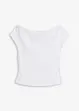 Off-shoulder shirt van puur biologisch katoen, bonprix