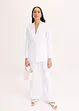 Casual linnen blazer met brede revers, bonprix