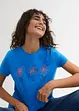 Basic T-shirt met print (set van 2), bonprix