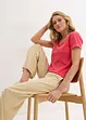 T-shirt met diepe halslijn achter, bonprix