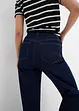 Wide leg jeans, high waist, low stretch, bonprix