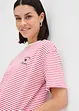 Gestreept T-shirt met borduursel, bonprix