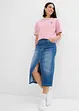 Gestreept T-shirt met borduursel, bonprix