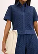 Blouse met broderie, bonprix