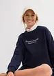 Oversized sweater met borduurwerk, bonprix