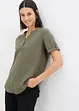 Blouse met korte mouwen van een soepele viscosemix, bonprix