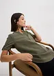 Blouse met korte mouwen van een soepele viscosemix, bonprix