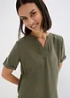 Blouse met korte mouwen van een soepele viscosemix, bonprix