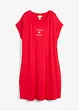 Jersey jurk met borduursel van een vicose-elastanmix, bonprix