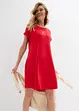 Jersey jurk met borduursel van een vicose-elastanmix, bonprix