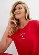 Jersey jurk met borduursel van een vicose-elastanmix, bonprix