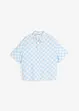 Geruite blouse met korte mouwen, bonprix