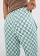 Geruite Marlene Dietrich broek van soepele viscose, bonprix