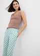Geruite Marlene Dietrich broek van soepele viscose, bonprix