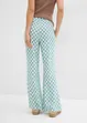 Geruite Marlene Dietrich broek van soepele viscose, bonprix