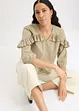 Lichte blouse met volants, bonprix