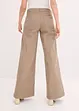 Wide leg broek met stretch, bonprix