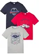T-shirt (set van 3), bonprix