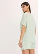 Shortama met oversized shirt van viscose, bonprix