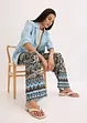 Losjes vallende palazzo broek met paisley, bonprix