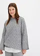 Oversized trui met kabelpatroon, bonprix