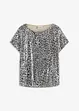 Shirt in een luipaardprint, met pailletten, bonprix