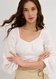 Blouse van katoen met broderie anglaise, bonprix