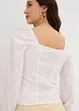 Blouse van katoen met broderie anglaise, bonprix