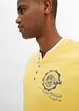 Henley shirt met korte mouwen (set van 2), van biologisch katoen, bonprix