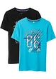 Jongens T-shirt van puur biologisch katoen (set van 2), bonprix