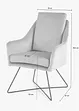Fauteuil van fluweel, bonprix