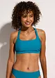 Bralette bikinitop met gekruiste bandjes, bonprix