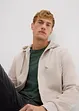Sweater met capuchon en ritssluiting, bonprix