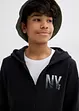Sweatvest met capuchon van zachte katoen-mix, bonprix