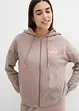 Sweatvest met capuchon van katoen, bonprix
