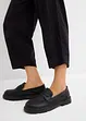Slip-on broek met linnen, 7/8 lengte, bonprix