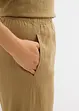 Slip-on broek met linnen, 7/8 lengte, bonprix