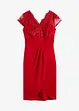 Mini jurk met kant, bonprix
