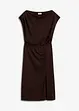 Asymmetrische jersey jurk met rimpels, bonprix