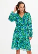 Gedessineerde mesh jurk, bonprix