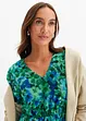 Gedessineerde mesh jurk, bonprix