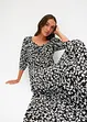 Gedessineerde maxi jurk van soepele viscose, bonprix
