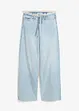 Wide leg jeans met franjes aan de zijkanten, mid waist, bonprix