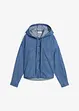 Spijkerblouse met capuchon, bonprix