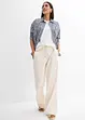 Paperbag broek van luchtige linnenmix, bonprix