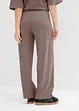 Wijde jersey broek van interlock, bonprix
