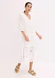 Midi jurk met broderie anglaise, bonprix